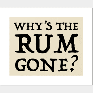 Why's the Rum Gone? Posters and Art